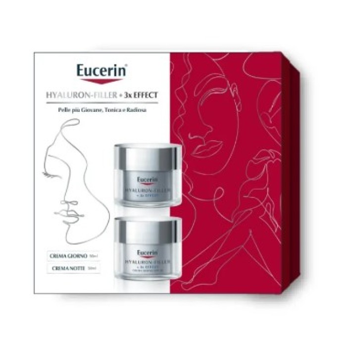 Eucerin Hyaluron-Filler Cofanetto di Natale Crema Giorno e Crema Notte