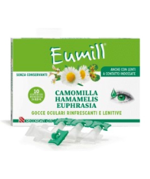 Eumill Gocce Oculari Rinfrescanti e Lenitive 10 Monodose da 0,5 ml