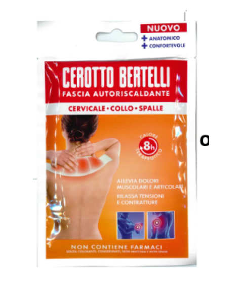 Cerotto Bertelli Fascia Autoriscaldante Cervicale Collo e Spalla