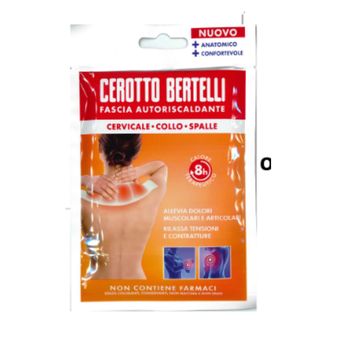 Cerotto Bertelli Fascia Autoriscaldante Cervicale Collo e Spalla