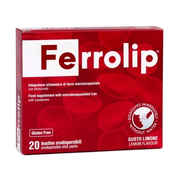 Ferrolip 20 Bustine Orosolubili&nbsp;- Integratore di ferro microincapsulato