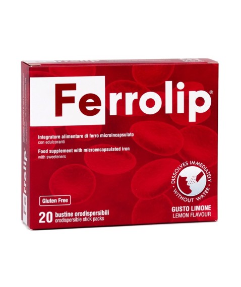 Ferrolip 20 Bustine Orosolubili - Integratore di ferro microincapsulato
