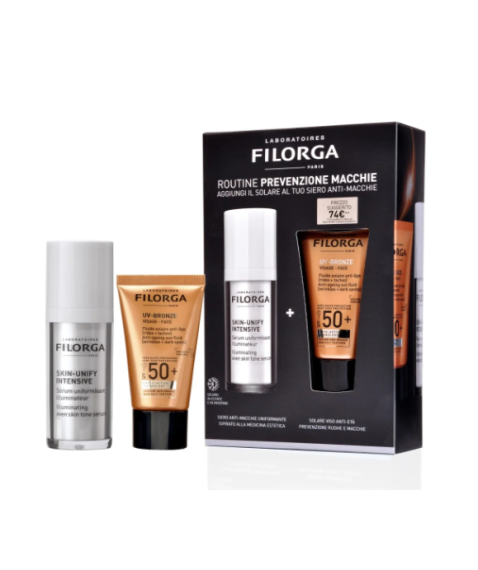 Filorga Cofanetto Siero Skin-Unify Intensive 30 ml + UV-BRONZE Viso Anti-Età SPF50+ Viso 40 ml