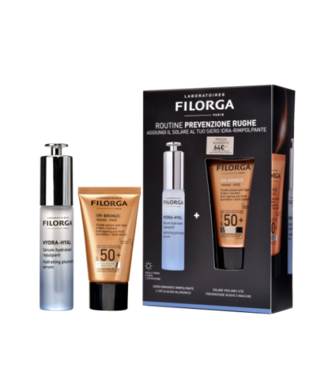 Filorga Cofanetto 1 Siero Hydra-Hyal 30 ml + 1 Crema Fluida UV-Bronze Viso SPF50+ 40 ml