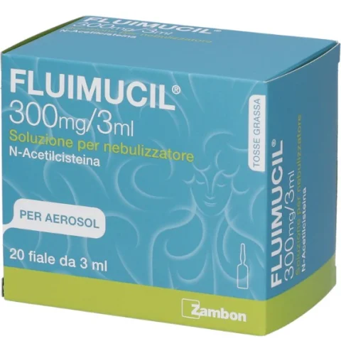Fluimucil Soluzione per Nebulizzatore con N-Acetilcisteina 20 fiale 300mg/3ml