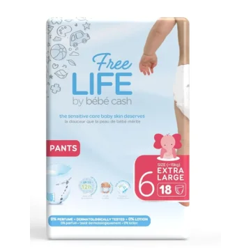 FREELIFE BEBECASH PANTS XL TG6 18 pezzi