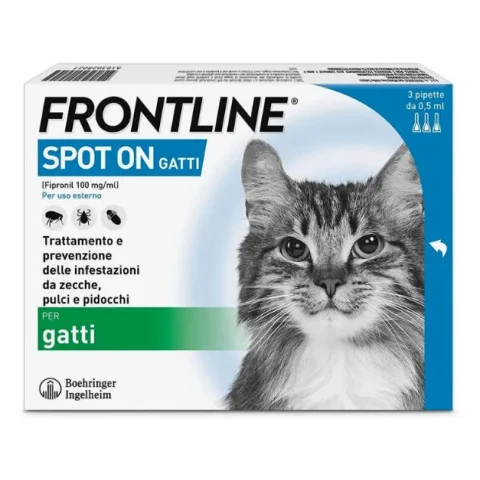 Frontline Spot On Antiparassitario per Gatti 3 pipette Frontline Spot On Antiparassitario per Gatti 3 pipette