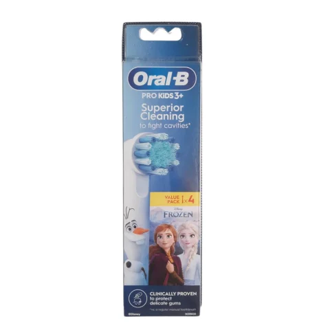 ORAL-B Frozen 4 Testine di Ricambio per Spazzolino Elettrico Oral-b Pro kids 3+ Frozen