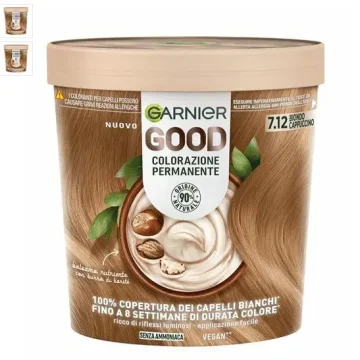 Garnier Good Kit Colorazione Permanente 7.12 Biondo Cappuccino 160g