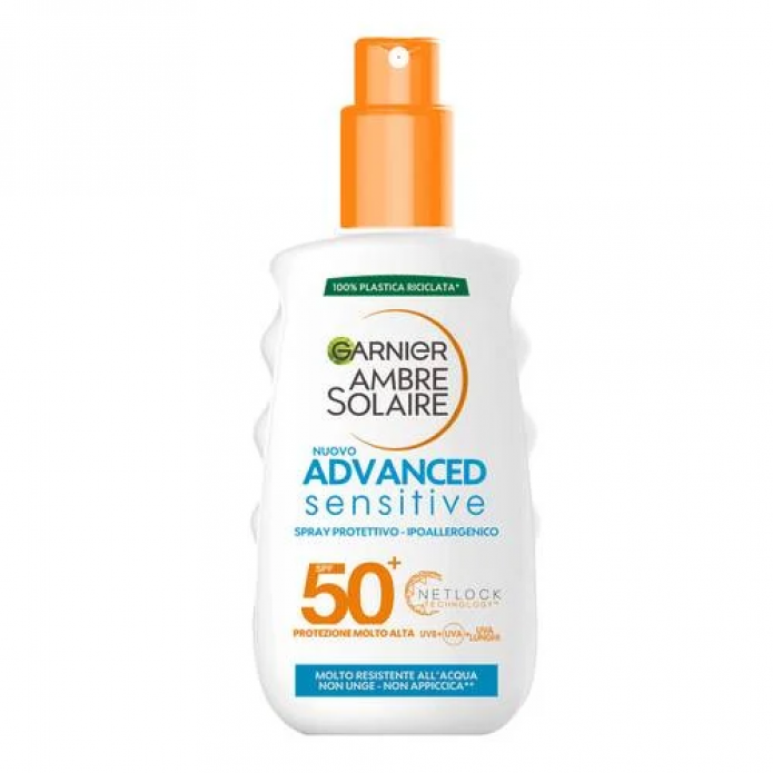 GARNIER AMBRE SOLAIRE SPRAY ADVANCED SENSITIVE F50+ 200ML