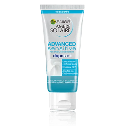 GARNIER AMBRE SOLAIRE CREMA DOPOSOLE SOLE SENSITIVE 200M GARNIER AMBRE SOLAIRE CREMA DOPOSOLE SOLE SENSITIVE 200M