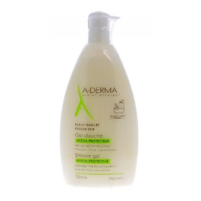 A-Derma Les Indispensables Gel Doccia Hydra-Protettivo 750 ml - Per la pelle fragile di tutta la famiglia