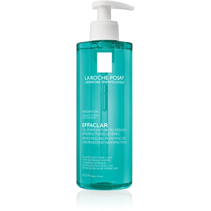 La Roche Posay Effaclar Gel Purificante Micro Peeling per Viso e Corpo 400 ml