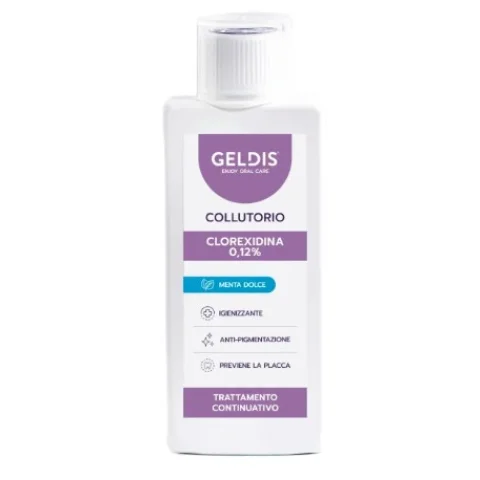 Collutorio Geldis Clorexidina 0,12% Menta Dolce 200ml Collutorio Geldis Clorexidina 0,12% Menta Dolce 200ml
