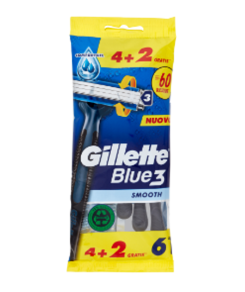 GILLETTE BLU3 CONFEZIONE DA 4+2 RASOI 