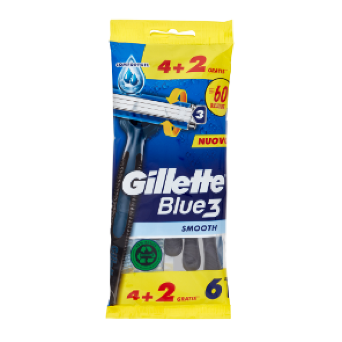 GILLETTE BLU3 CONFEZIONE DA 4+2 RASOI 