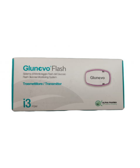 Glunovo Flash i3 Trasmettitore - Sistema di monitoraggio flash del glucosio