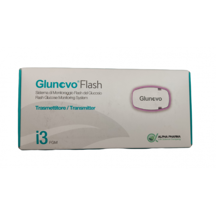 Glunovo Flash i3 Trasmettitore - Sistema di monitoraggio flash del glucosio