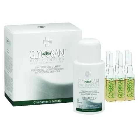 GLYCOSAN PLUS BIOCOMPLEX SEBORREA Fiale + Shampoo