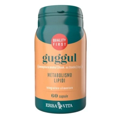 GUGGUL 60 capsule integratore per il metabolismo dei lipidi Erba Vita GUGGUL 60 capsule integratore per il metabolismo dei lipidi Erba Vita