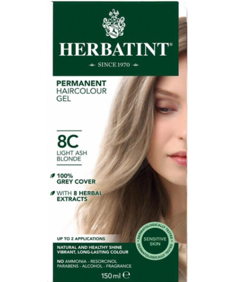 Herbatint 8c Biondo Chiaro Cenere 265ml