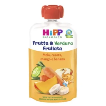 HIPP Bio Frutta & Verdura Mela Carota Mango e Banana 90 grammi