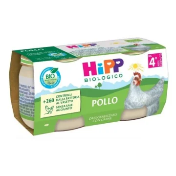 Hipp Biologico 2 vasetti x 80 grammi omogeneizzati Pollo
