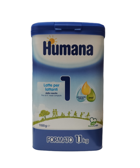 Humana 1 Latte per Lattanti in Polvere dalla Nascita fino al 6° Mese Compiuto 1,1 Kg