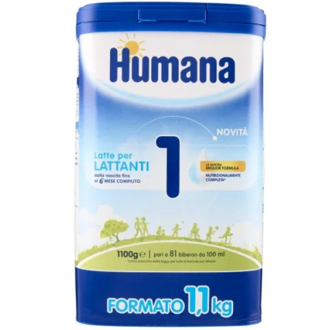 HUMANA 1 Latte in polvere per Lattanti dalla nascita al 6&deg; mese 1100 grammi