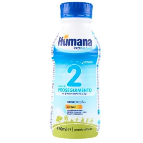 HUMANA 2 Latte di Proseguimento Dal 6&deg; mese al 12&deg; liquido bottiglia da 470ml