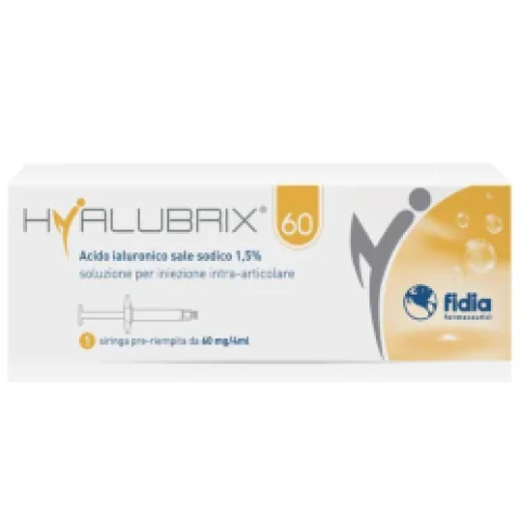 HYALUBRIX 1 SIRINGA ACIDO IALURONICO 60MG CONTRO DOLORI ALLE ARTICOLAZIONI