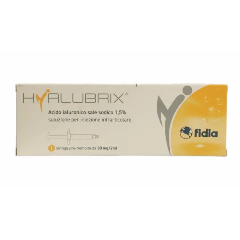 Hyalubrix 1 Siringa Pre-Riempita per Iniezione  Intra-Articolare Acido Ialuronico Sale Sodico 1,5% 30mg/2ml