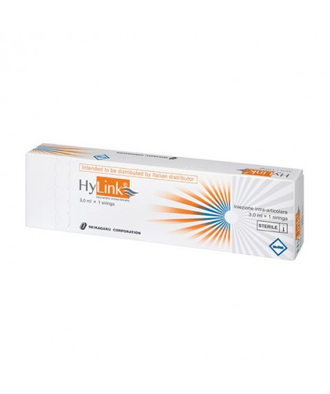 Hylink Siringa Preriempita Acido Ialuronico 3 ml Per infiltrazione intrarticolare contro osteortrosi del ginocchio