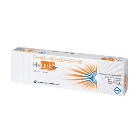 Hylink Siringa Preriempita Acido Ialuronico 3 ml Per infiltrazione intrarticolare contro osteortrosi del ginocchio