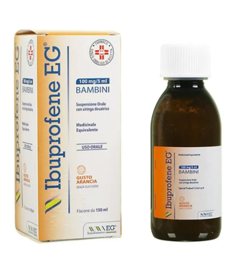 Ibuprofene EG Bambini Sospensione Orale Gusto Arancia 150ml