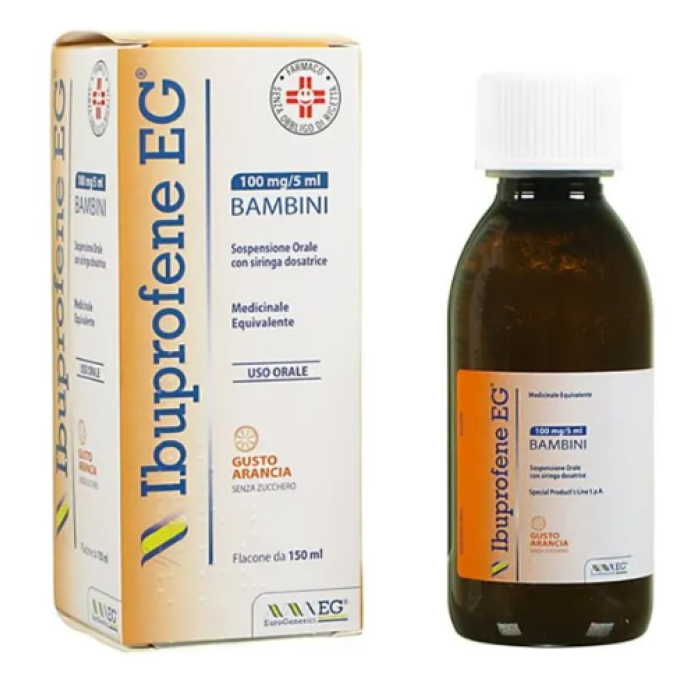 Ibuprofene EG Bambini Sospensione Orale Gusto Arancia 150ml