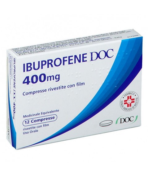 Ibuprofene Doc 12 Compresse Rivestite da 400Mg