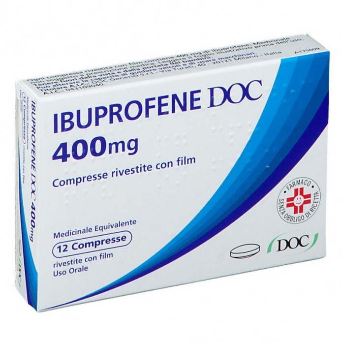 Ibuprofene Doc 12 Compresse Rivestite da 400Mg