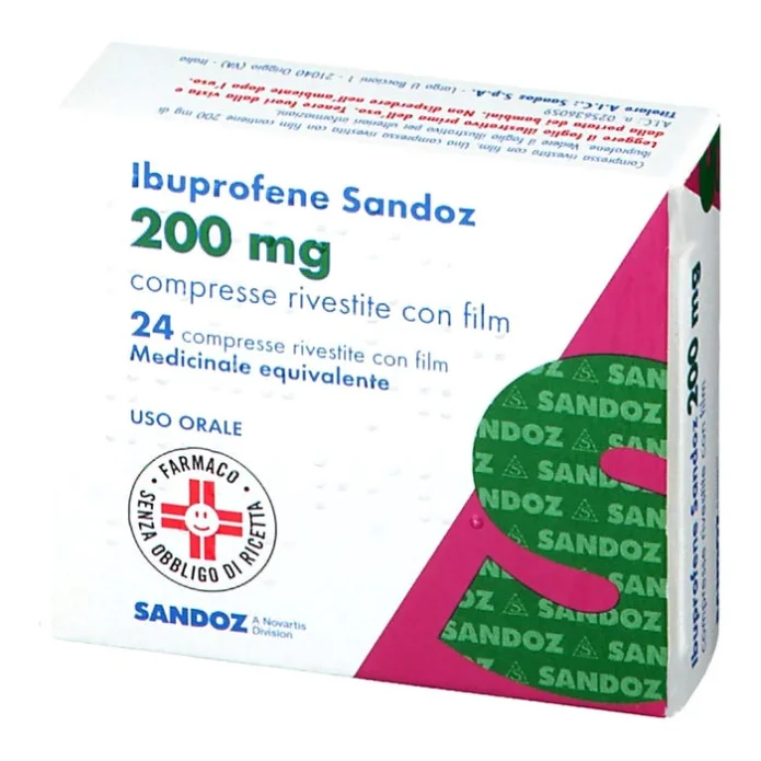 Ibuprofene Sandoz 200Mg 24 Compresse Rivestite