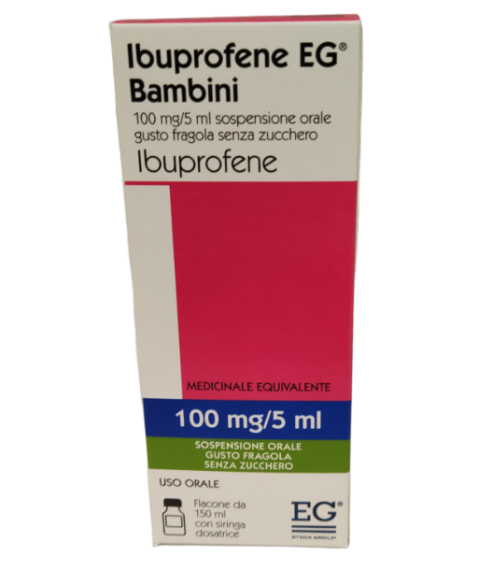 Sciroppo per bambini alla fragola Ibuprofene 150ml