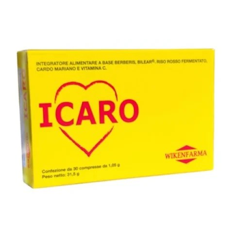 ICARO INTEGRATORE ALIMENTARE PER CONTROLLO COLESTEROLO 30 COMPRESSE