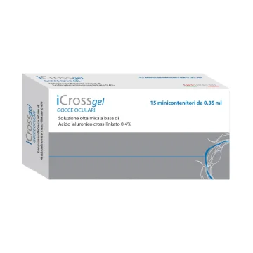 iCross Gel Gocce Oculari Lubrificanti 15 Minicontenitori da 0,35 ml