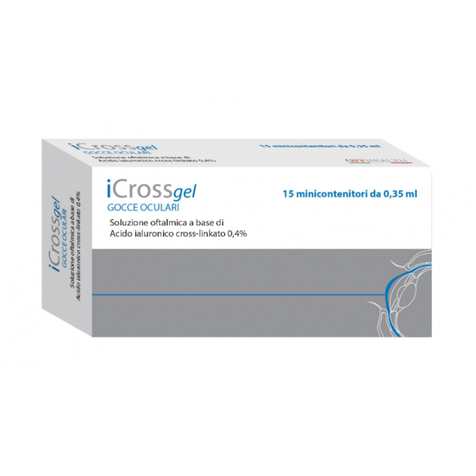 iCross Gel Gocce Oculari Lubrificanti 15 Minicontenitori da 0,35 ml 