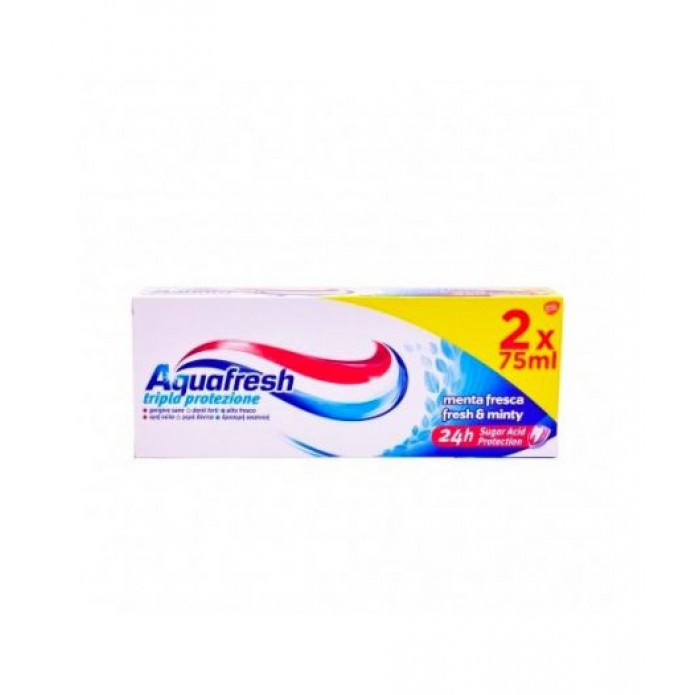 AQUAFRESH DENT TRIPLA PROTEZ 2X75M