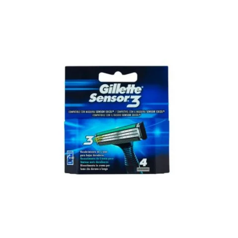 GILLETTE SENSOR 3 RICAMB LAME 4 PZ GILLETTE SENSOR 3 RICAMB LAME 4 PZ