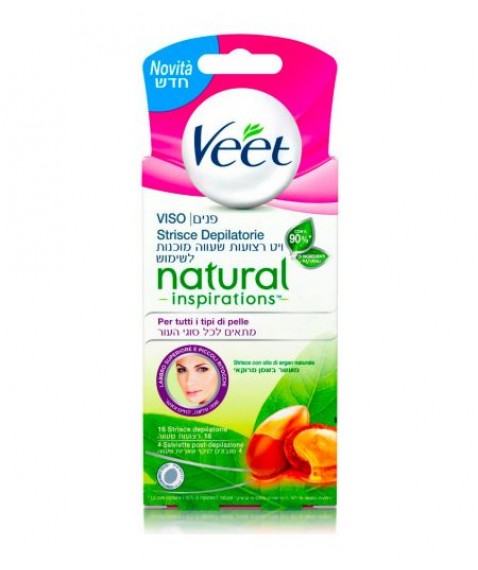 VEET STRISCE VISO OLIO ARGAN 16 PZ