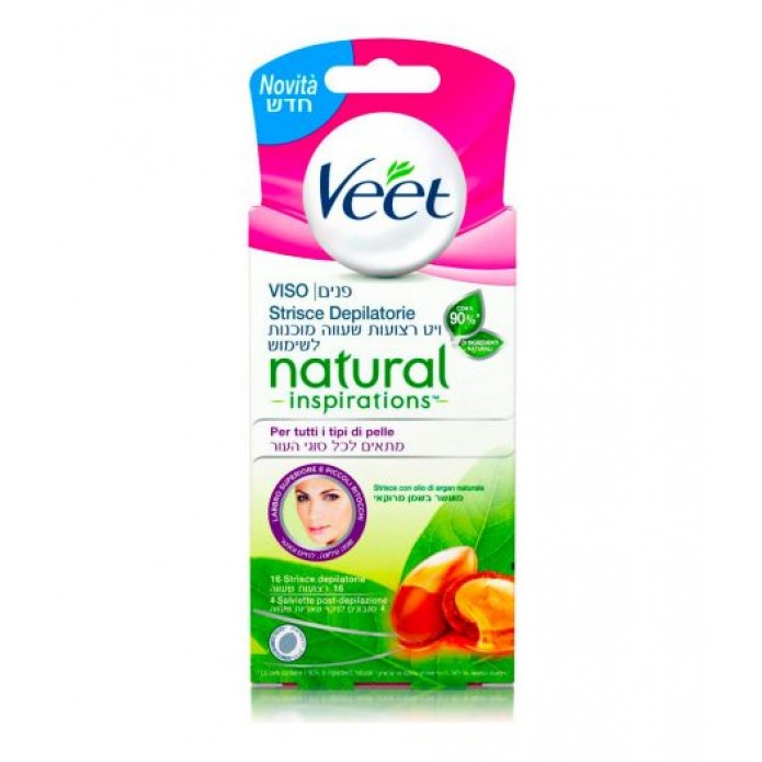 VEET STRISCE VISO OLIO ARGAN 16 PZ