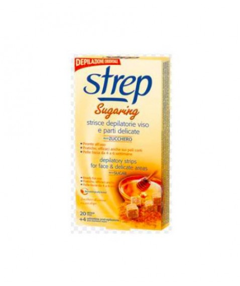 STREP SUGARING STRISCE VISO 20 PZ