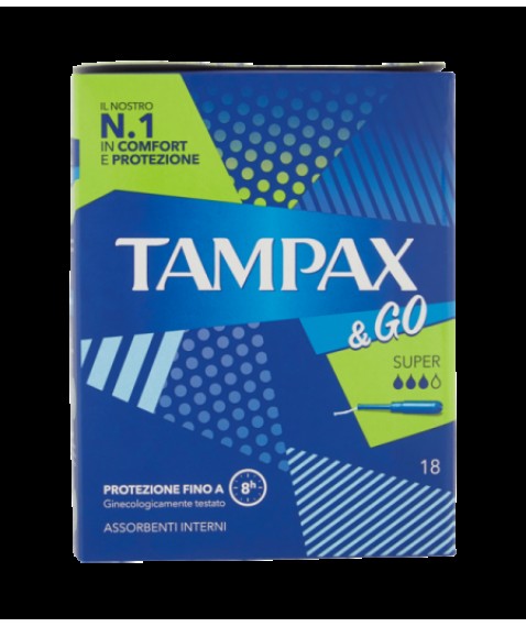 TAMPAX &GO SUPER 18PZ 8423