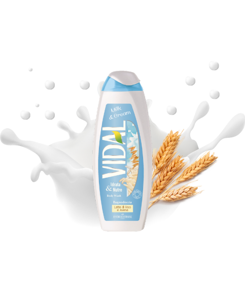 Vidal Bagnodoccia Milk & Cream Idrata & Nutre 500ml